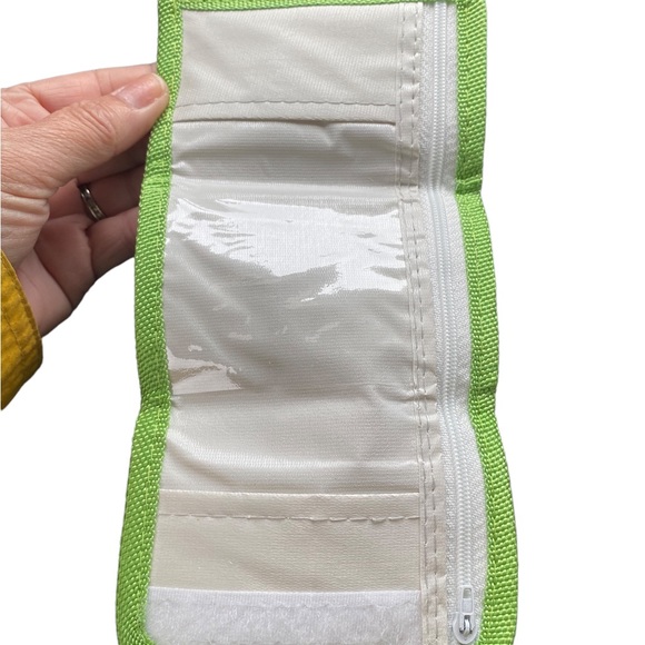 4/$20!!!   Green Avocado Print Velcro Mini Trifold Wallet - Picture 3 of 4